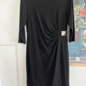 Chico's Black Dress with Silver Detail